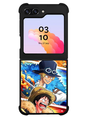 3 Brother One Piece Samsung Galaxy Z Flip 5 5G 2023 Case CN0189