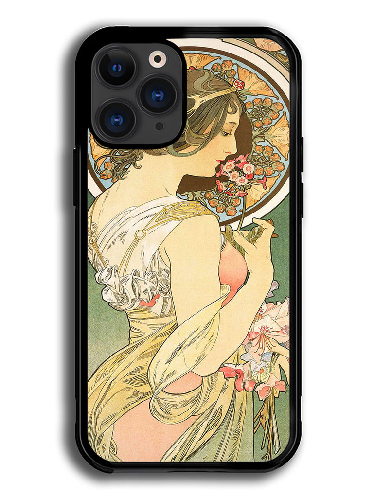 Alphonse Mucha Primrose Art Nouveau iPhone 13 Pro Case