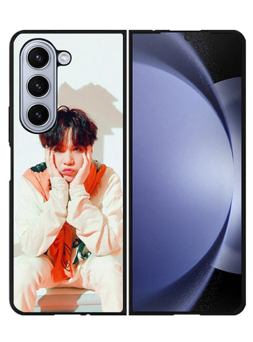 BTS Suga Wallpaper Samsung Galaxy Z Fold 5 5G 2023 Case