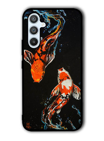 Koi Fish Watercolor Painting Samsung Galaxy A54 A53 A52 A42 A34 A32 A23 A22 A21 A14 A13 A12 A04s A03s A02s 5G 4G Case