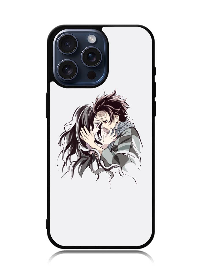 Tanjiro Nezuko Demon Slayer iPhone 15 14 13 12 11 Pro Max Plus Mini SE XR Case