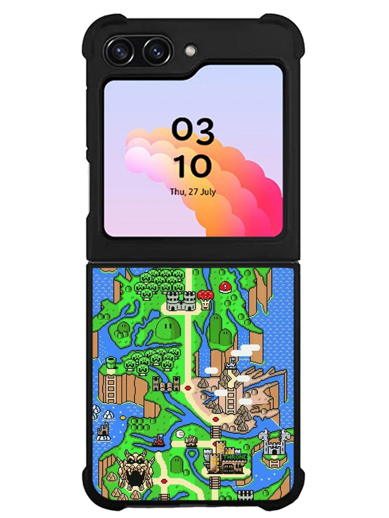 Super Mario World Map Samsung Galaxy Z Flip 5 5G 2023 Case CN0015