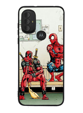 Funny Spiderman and Deadpool Motorola Moto G Pure 2021 , Moto G Power 2022 Case CN3137