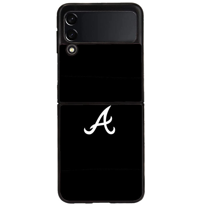 Atlanta braves logo black Samsung Galaxy Z Flip 4 5G 2022 Case CN2122