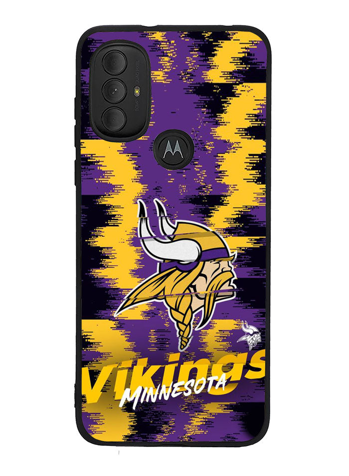 Minnesota Vikings Torn Paper Style Logo Motorola Moto G Pure 2021 , Moto G Power 2022 Case CN0076