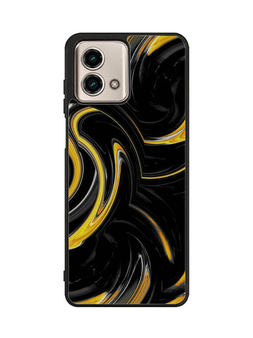 Black And Yellow Mix Abstrac Motorola Moto G Stylus 2023 5G Case CN0016